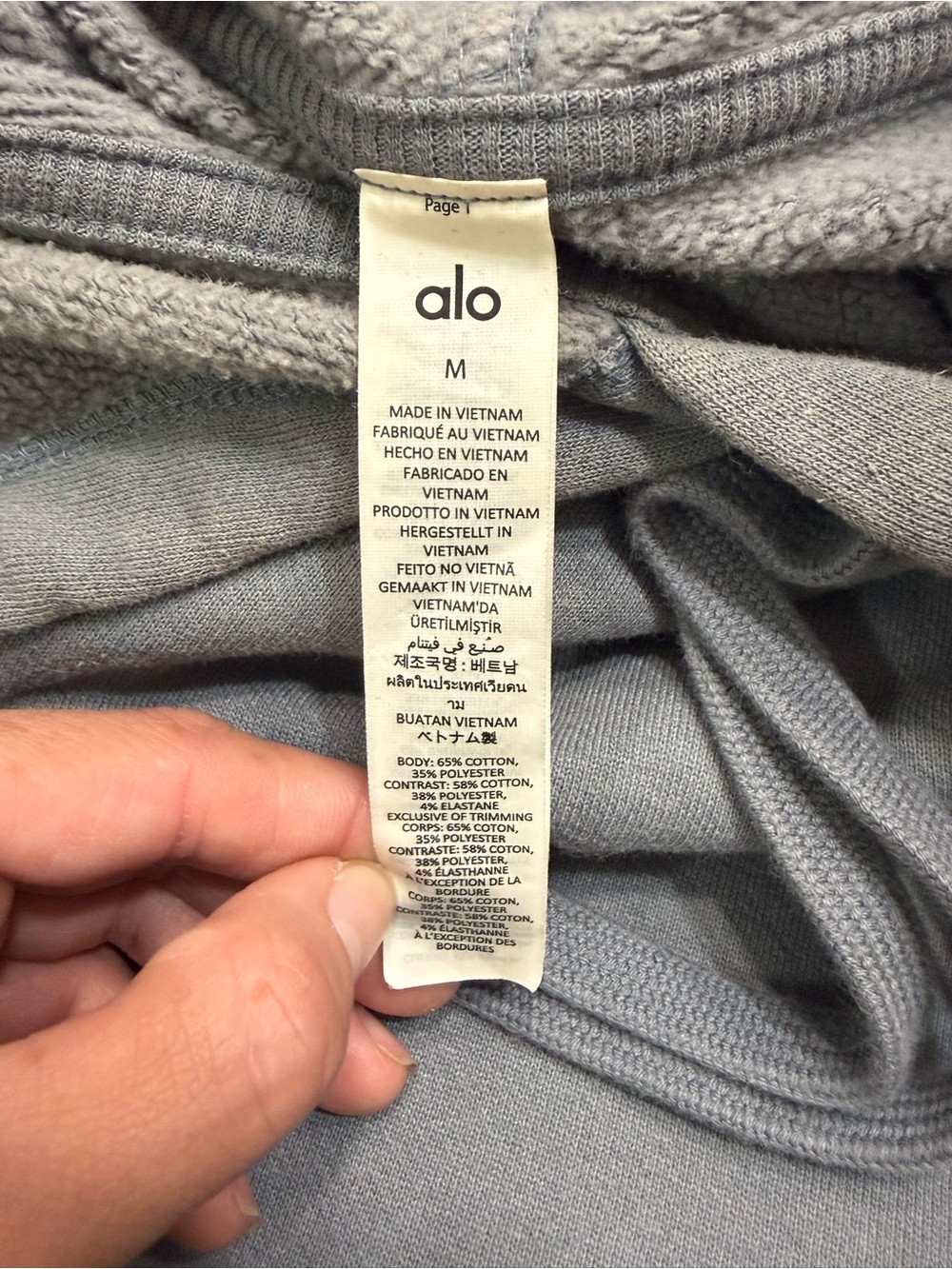 Alo Yoga Accolade Hoodie Steel Grey - Picture 5 of 5